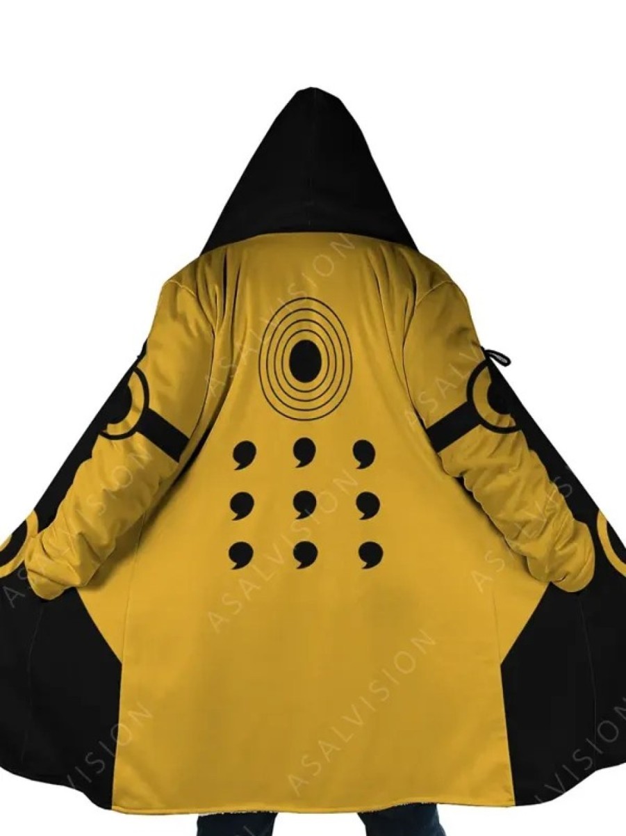 Asal Vision | Naruto Six Paths Sage Kyuubi Mode Dream Cloak Coat Black ...